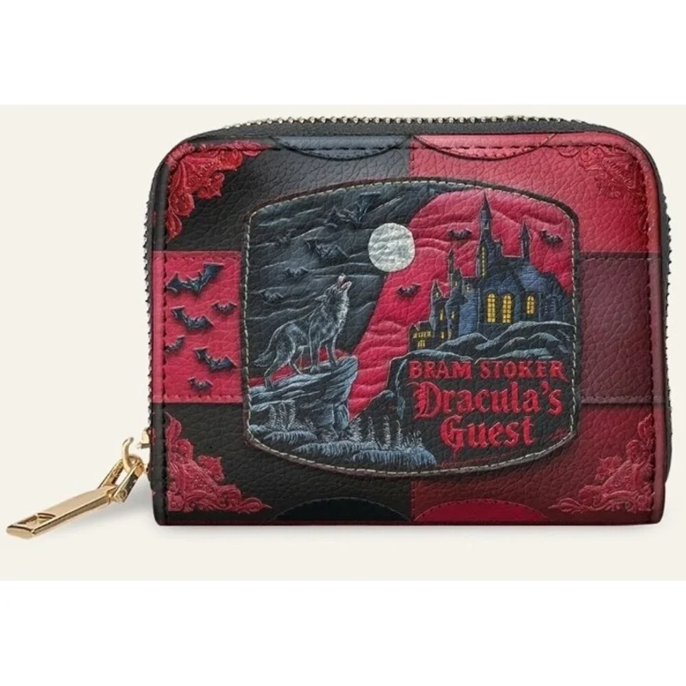 Dracula's Guest Mini Wallet Horror Goth‎ Halloween New NWT Vampire Bram Stoker